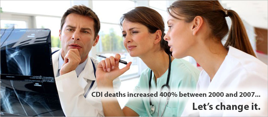 CDI deaths increased 400% between 2000 and 2007... Let's change it.